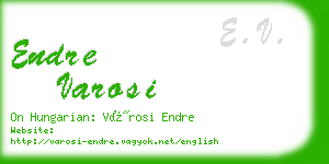 endre varosi business card